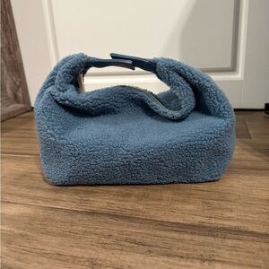 Blue Shearling Women's Bag